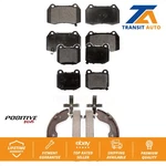 Front Rear Semi-metallic Brake Pads & Parking Shoes Kit For Nissan 350Z Infiniti. Fixed Price $67.75.