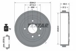 Textar 94046400 Brake Drum For Mitsubishi, Nissan. Fixed Price $56.70.