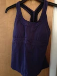 Athleta Women's Purple Inner Shelf Bra Fitted Tank Racerback Athletic Sz Medium. Fixed Price $18.00.