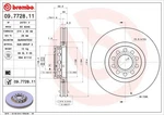 Brembo 09.7728.11 Brake Disc For Audi. Fixed Price $103.43.