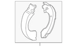 Genuine Nissan Park Brake Shoes 44060-CY025. Fixed Price $106.06.