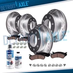 4WD Front Rear Drilled Rotors Brake Pads 2008 2012 Ford F-250 Super Duty. Fixed Price $350.61.