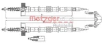 Metzger 11.5861 Cable, Parking Brake For Opel. Fixed Price $47.58.