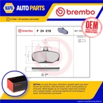 Brake Pads Set Fits Ac Cobra MK4 Rear 4.9 5.8 1990 On Brembo Quality Guaranteed. Fixed Price $31.28.