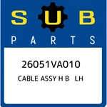 Subaru Cable Assy Lh 26051VA010, New Genuine Oem Part. Fixed Price $43.81.