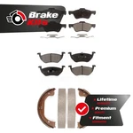 Front Rear Ceramic Brake Pads Parking Shoe Kit 2010-2010 Ford Escape Limited. Fixed Price $93.01.