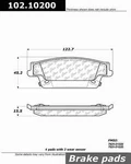 Disc Brake Pad Set-c-tek Semi-metallic Centric 102.10200. Fixed Price $25.95.