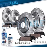 Front Rear Drilled Brake Rotors Ceramic Pads Kit For 2018 2019 Kia Cadenza. Fixed Price $207.59.