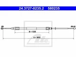 Cable Pull, Parking Brake Ate 24.3727-0235.2 For Bmw X3. Fixed Price $37.21.