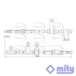 Fits Hyundai Santa Fe 2.2 Crdi 2.7 Hand Brake Cable Rear Right Mity 597702B550. Fixed Price $95.34.