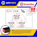 Brake Pads Set Front P59083 Brembo 1605281 39122150 95517029 95524973 22124 New. Fixed Price $67.06.
