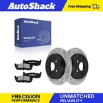 Rear Drilled Slotted Brake Rotors Pads For Jeep, Grand Cherokee 2005-2010. Fixed Price $92.71.