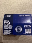 Alpine SPS-170A 6.5 Way Car Stereo Audio Speakers System 200W 40WATTS. Fixed Price $77.12.