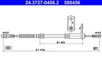 Rear Left Ate 24.3727-0456.2 Cable Pull, Parking Brake For Mercedes-benz. Fixed Price $24.31.