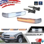 Fits 1998-2004 Chevy S10 Blazer Sonoma Clear Led Bumper Signal Lights Lamps L+r. Fixed Price $69.99.