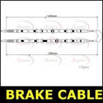 Handbrake Cable Parking Rear Left Right Astra 115BHP 00- 05 CHOICE1/2 Apec. Fixed Price $39.28.