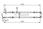 Bosch 1 987 477 245 Cable, Parking Brake For Saab. Fixed Price $60.45.