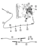 Genuine Mopar Parking Brake Cable Right 4779322AH. Fixed Price $47.68.