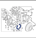 Genuine Ford F-250 Super Duty 2023-2024 PC3Z2648A Rear Parking Brake Shoe. Fixed Price $99.99.