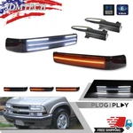 Fits 1998-2004 Chevy S10 Blazer Sonoma Smoke Led Bumper Signal Lights Lamps L+r. Fixed Price $69.99.