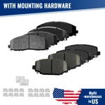 Front And Rear Brake Pads W/hardware For Vw Volkswagen Routan 2013 2014 Sel. Fixed Price $47.16.