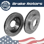 2X 308MM Front Drilled & Slotted Brake Rotor Ford F-150 1997-2004 4WD 5-LUG. Fixed Price $52.99.