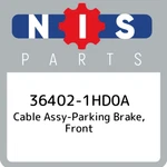 36402-1HD0A Nissan Cable Assy-parking Brake, Front 364021HD0A, New Genuine Oem. Fixed Price $19.67.