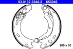 For Ate 03.0137-3040.2 Brake Shoe Set, Parking. Fixed Price $94.15.