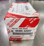 Toyota Front Brake Pads 04465-AZ227 AZ327 Camry RAV4. Fixed Price $48.95.