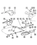 Genuine Mopar Park Brake Lever 68082497AA. Fixed Price $48.02.