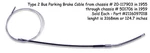 Vw Type 2 Bus 1955-1959 Parking Cable Sold Each E-brake Kombi Micro Deluxe. Fixed Price $37.00.