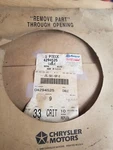 Oem Mopar 4294525 Rear Brake Cable 84-88 Mini Van Models. Fixed Price $39.95.