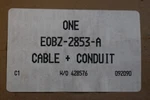 Ford E0BZ-2853-A Rear Parking Emergency Brake Cable Oem Nos Genuine Factory. Fixed Price $44.99.