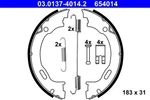For Ate 03.0137-4014.2 Brake Shoe Set, Parking. Fixed Price $84.55.
