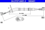 Ate Parking Brake Cable For Mercedes C123 S123 W123 1234200485. Fixed Price $15.66.