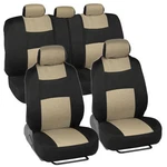 Car Seat Covers For Kia Optima 2 Tone Beige & Black W/ Split Bench. Fixed Price $32.99.