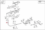 Genuine Mercedes W126 S-class Brake Cable Front 1264200785. Fixed Price $59.30.