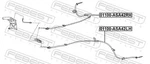 For Febest 01100-ASA42RH Handbrake Rope Right. Fixed Price $43.86.