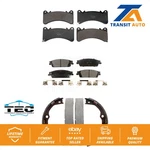 Front Rear Ceramic Brake Pads Parking Shoes Kit For Gmc Chevrolet Sierra 1500 Ld. Fixed Price $115.27.