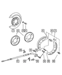 Genuine Mopar Brake Backing Plate Left 5103952AA. Fixed Price $72.46.