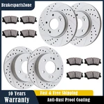 Fit For Hyundai Elantra Front Rear Rotors Pads Kit Slotted Brakes. Fixed Price $115.40.