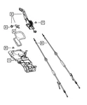 Genuine Mopar Parking Brake Cable Right Rear 52129230AH. Fixed Price $71.45.