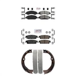 Front Brake Pads Rear Parking Shoes Kit For Chevrolet Silverado 1500 Tahoe 2014-. Fixed Price $127.45.