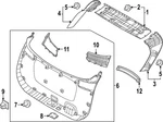 Genuine Kia Upper Gate Trim 81720-DW000WK. Fixed Price $29.76.
