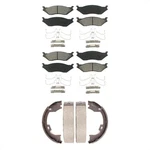 Front Brake Pads Rear Parking Shoes Kit Ford F-450 Super Duty Lcf 2005-2009. Fixed Price $91.34.