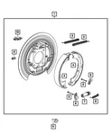 Genuine Mopar Parking Brake Adapter Assembly Right 68466362AA. Fixed Price $104.79.