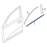 For Kia Sportage 2017-2022 82220D9000 Front Right Door Belt Molding. Fixed Price $93.74.