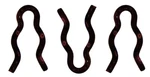 Mustang Parking Brake Clips Concours Red Phosphorus Stamped Set Of 3. Fixed Price $8.45.