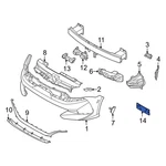 For Kia K5 2021-2024 86910L3300 Front License Plate Bracket. Fixed Price $44.85.