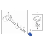 For Kia Optima 11-16 Tire Pressure Monitoring System Tpms Sensor Nut. Fixed Price $15.65.